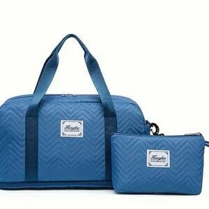 Large Capacity Travel Bag Set Stylish Handbag with Spacious Clothes Storage